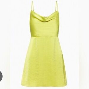 Aritzia Sunday Best Spencer Mini Dress - Bright Green